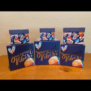 Summer Vibes Nesting Decorative Storage Boxes Set of 6 With Lids, Beach Boxes